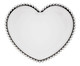 Prato Raso Coração em Cristal Pearl - Transparente, Transparente | WestwingNow