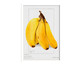 Quadro Banana Vintage A2 com Moldura Branca, Amarelo | WestwingNow