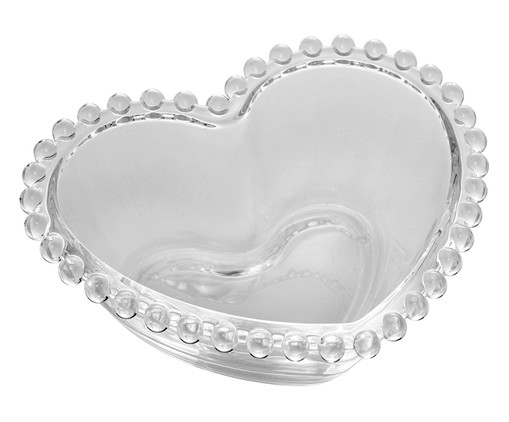 Bowl Coração em Cristal Pearl - Transparente, Transparente | WestwingNow