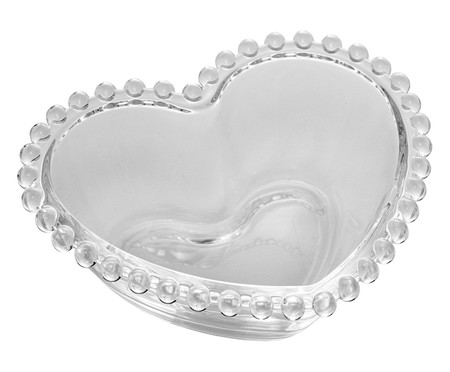Bowl Coração em Cristal Pearl - Transparente