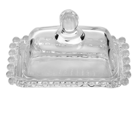 Manteigueira em Cristal Pearl - Transparente | WestwingNow