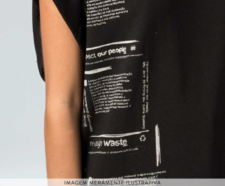 T-Shirt Feminina Bandeiras Preto - M | WestwingNow