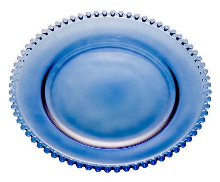 Prato Raso em Cristal Pearl - Azul | WestwingNow