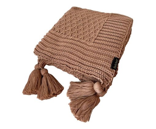 Manta Peseira com Tassel Rosê, Rosé | WestwingNow