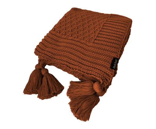 Manta Peseira com Tassel Terracota, Terracota | WestwingNow