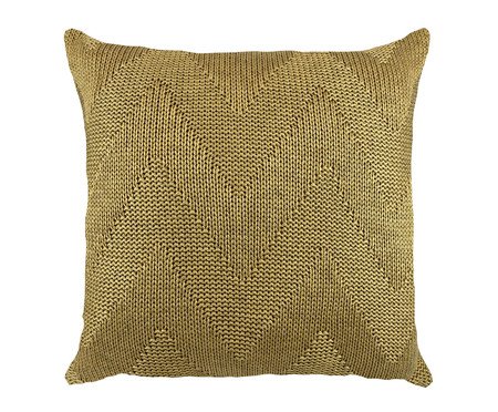 Almofada em Tricô Linho II Dourado | Westwing