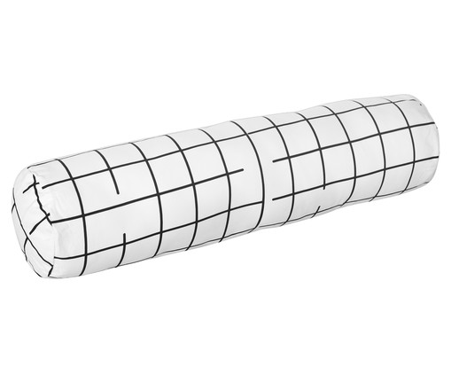 Protetor para Berço Rolinho Grid Preto E Branco - 130 x 12 cm, PRETO E BRANCO | WestwingNow