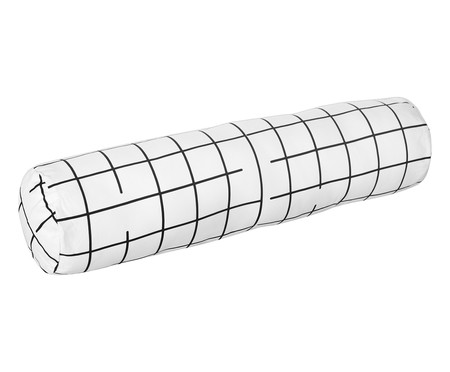 Protetor para Berço Rolinho Grid Preto E Branco - 130 x 12 cm | WestwingNow