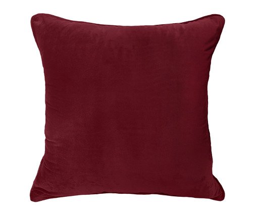 Almofada em Veludo Soft Lisoao Marsala, Vermelho | WestwingNow