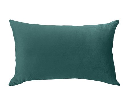 Almofada em Veludo Soft Liso Verde | Westwing
