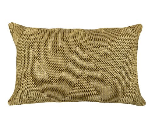 Almofada em Tricô Linho I Dourado, Dourado | WestwingNow