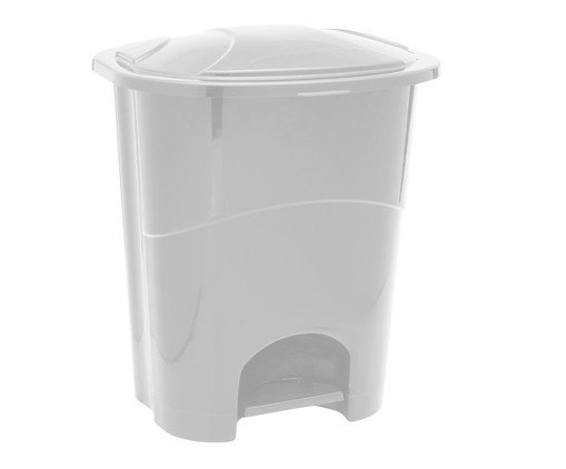 Lixeira com Pedal Paramount Branca, Branco | WestwingNow
