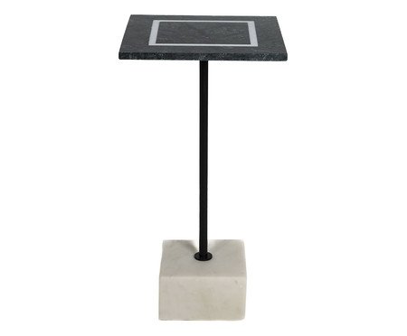 Mesa Lateral Cheslav Preto Esverdeado e Branco | Westwing