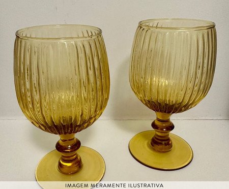 Taça para Vinho Branco Kiwi Âmbar | Westwing