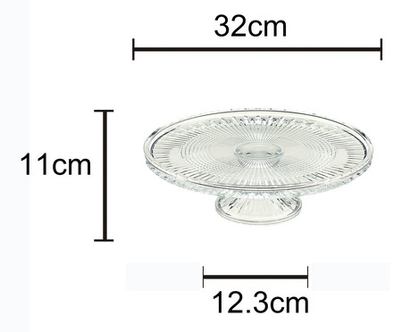 Prato para Bolo em Cristal Queen | Westwing