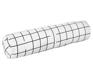 Protetor para Berço Rolinho  Grid Preto E Branco - 46 x 12 cm | WestwingNow