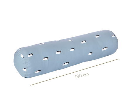 Protetor para Berço Rolinho Pontinhos Azul - 130 x 12 cm | WestwingNow
