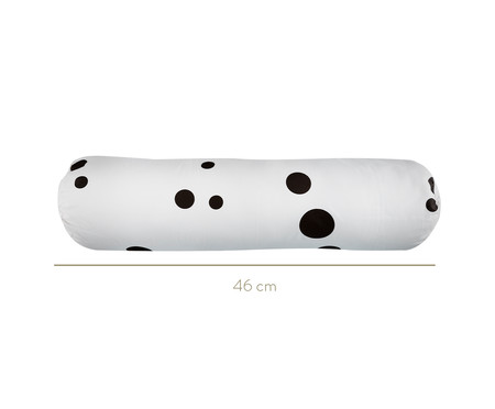Protetor para Berço Rolinho  Bolas Preto E Branco - 46 x 12 cm | WestwingNow