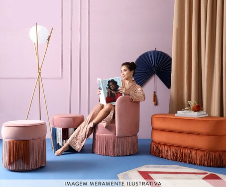 Banco Franja Composta - Vinho | Westwing