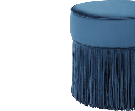 Puff Franja Simples - Azul | Westwing