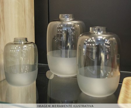 Vaso Frosted Cinza I | Westwing
