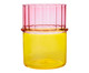 Vaso Dual Color Rosa e Amarelo, Madeira | WestwingNow