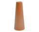 Vaso em Porcelana Cone Marrom, Natural | WestwingNow