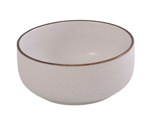 Bowl em Porcelana Talita Branco, Amarelo | WestwingNow