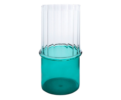 Vaso Dual Color Verde, Transparente | WestwingNow