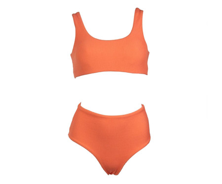 Biquíni Hot Fit Beach Tennis Play Laranja Neon