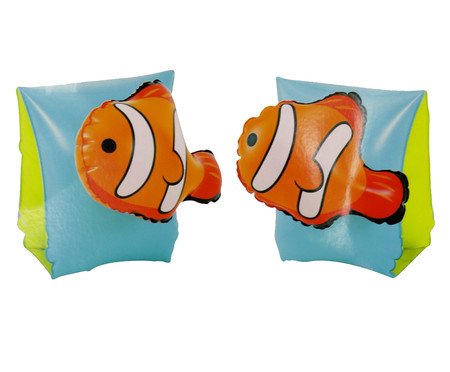 Boia de Braço Infântil Peixe Palhaço Laranja - 19X17X12cm | Westwing