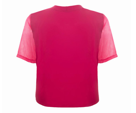 Camiseta Cropped Moletinho Tela Vermelho | WestwingNow