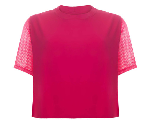 Camiseta Cropped Moletinho Tela Vermelho, Vermelho | WestwingNow