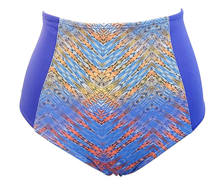 Calcinha Biquíni Hot Pants Étnico Lilás - M