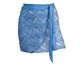 Saia Curta Banana Rosa Transpasse Renda Azul Celeste, Azul | WestwingNow