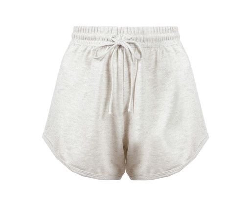 Short Boxer Moletom Mescla Claro, Cinza | WestwingNow