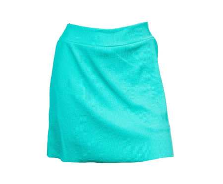 Short Saia Banana Rosa Bech Tennis Texturizado Verde Menta