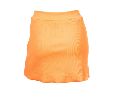 Short Saia Banana Rosa Bech Tennis Texturizado Laranja Neon