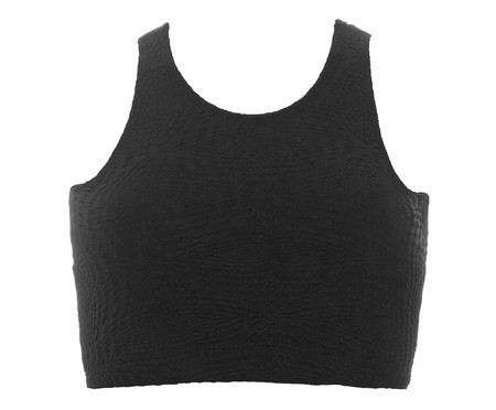 Top Esportivo Croco Preto | WestwingNow