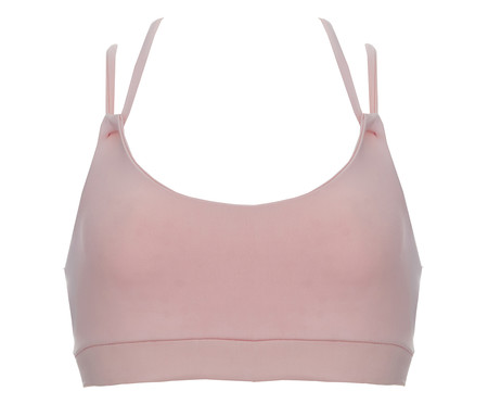 Top Esportivo Strappy Color Bege