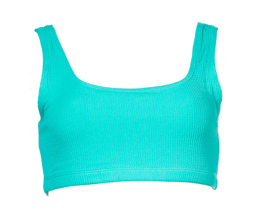 Top Esportivo Reto Beach Tennis Texturizado Verde Menta, Verde | WestwingNow