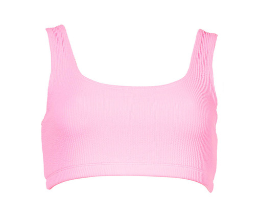 Top Esportivo Reto Beach Tennis Texturizado Rosa Barbie, Rosa | WestwingNow