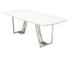 Mesa Albany 2.4 M2 Off-White Fosco e Champanhe, Natural | WestwingNow