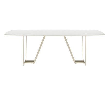 Mesa Albany 2.4 M2 Off-White Fosco e Champanhe | WestwingNow