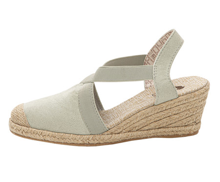 Anabela Comfy Elástico Sued Mint Loretta