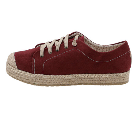 Tênis Feminino Pitzer Corda Marsala