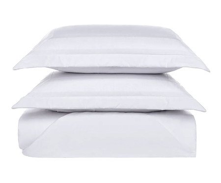 Jogo de Cobre-Leito Vincenzo Branco 300 Fios