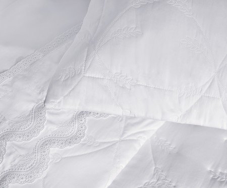 Fronha Romanza Branco 300 Fios | Westwing