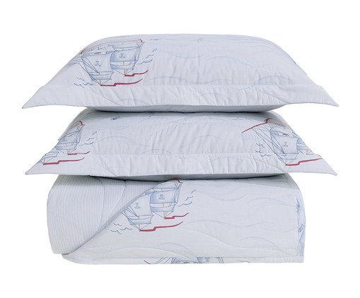 Jogo de Cobre-Leito Caravella Branco 200 Fios, Branco | WestwingNow