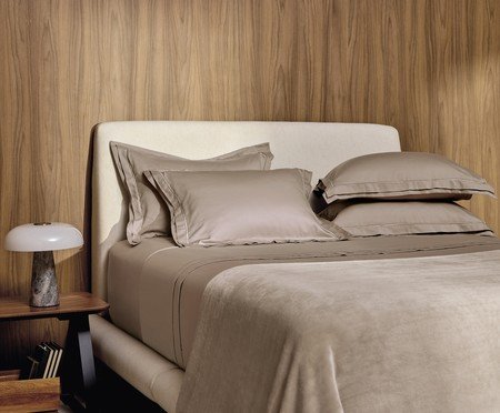 Fronha Doppio Nocciola 300 Fios | Westwing
